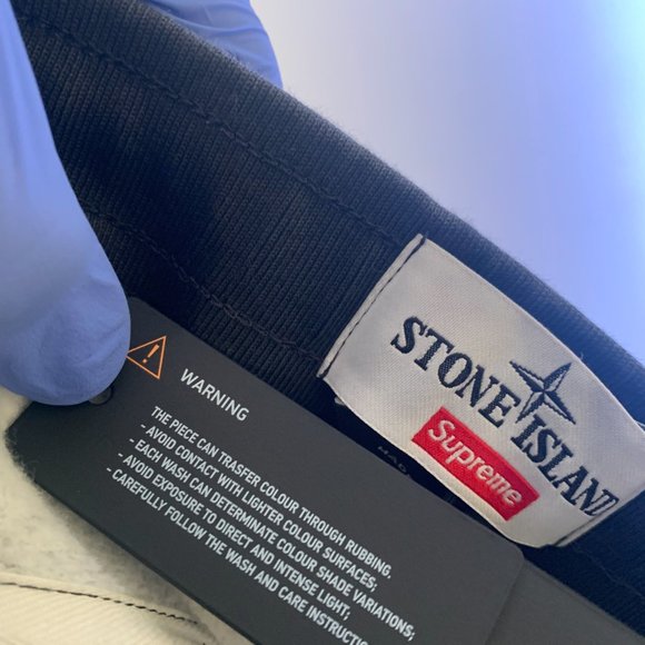 Stone Island Supreme Black Stripe Sweatpants SS22 - Picture 11 of 13